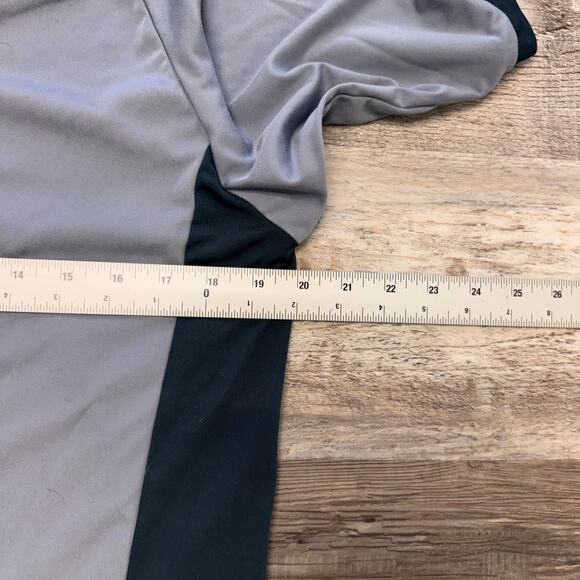 Nike ACG Gray Colorblock Men M Base Layer 1/4 Zip Performance Shirt Short Sleeve - Picture 6 of 8